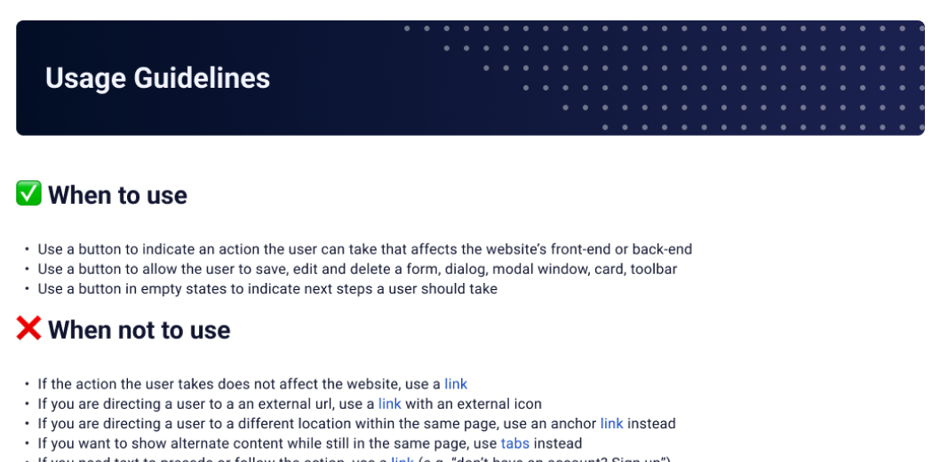 Component usage examples