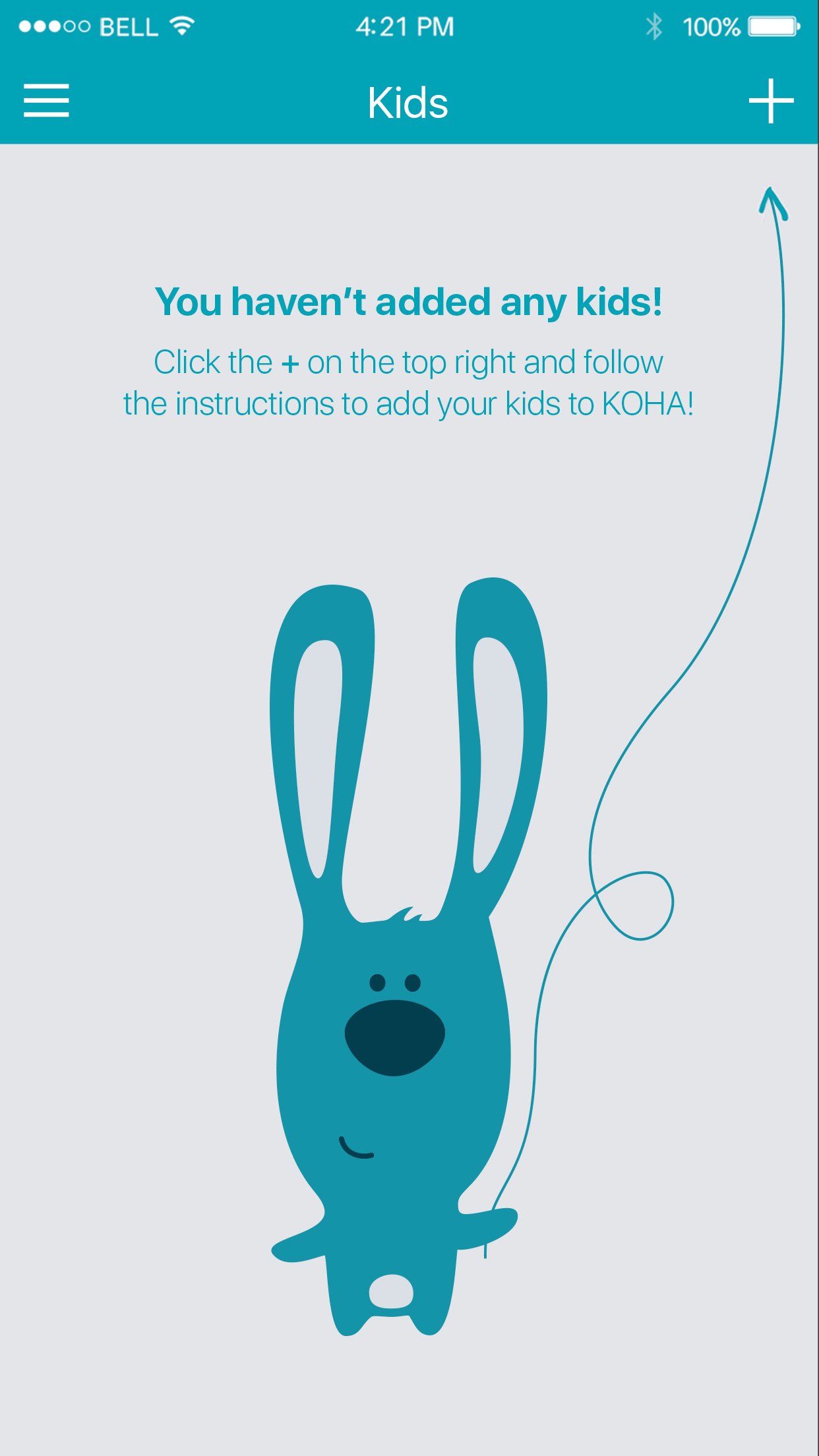 Kids bunny illustration