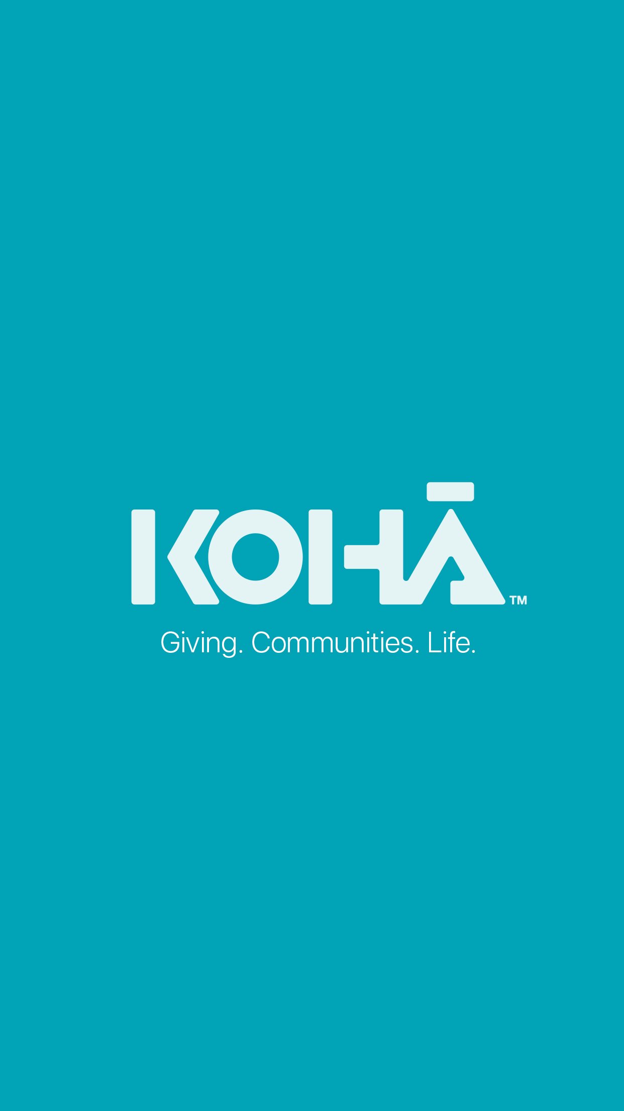 Koha splash screen